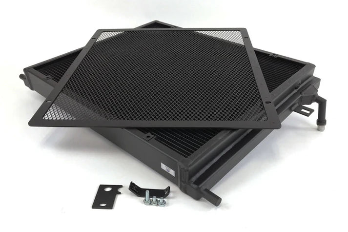 BMW F8X M3/M4 Front Mount Heat Exchanger w/ rock guard Front View
