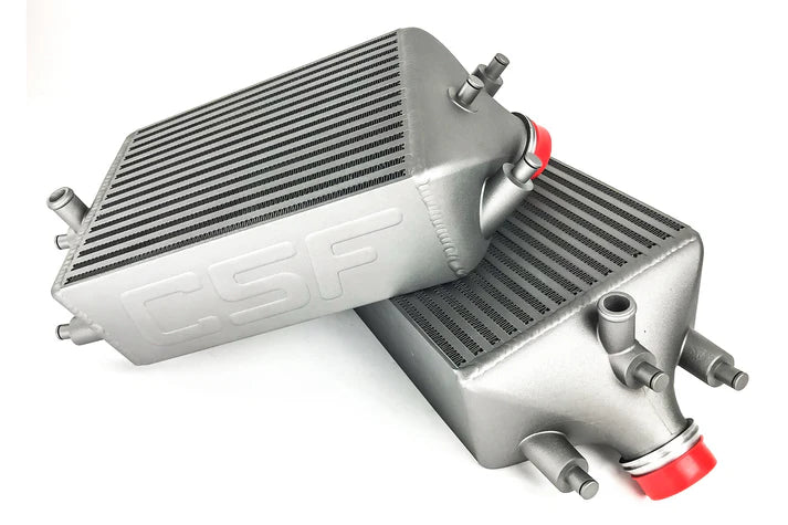 Porsche 991 911 Turbo / Turbo S Twin Intercooler set Front View