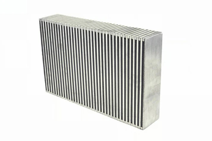HP Bar & Plate Intercooler Core 22Lx14Hx4.5W - Vertical Flow / R35 GT-R Fitment Front View