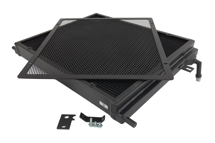 BMW F3X/F2X B58/B48 Triple-Pass Heat Exchanger w/ Rock Guard Front View