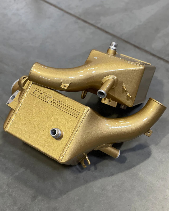 BMW G9X M5 High-Performance Charge-Air-Coolers Front View Gold