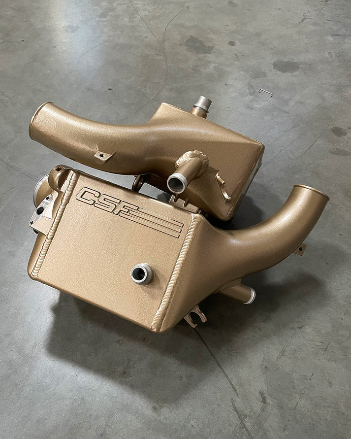 BMW G9X M5 High-Performance Charge-Air-Coolers Front View Bronze