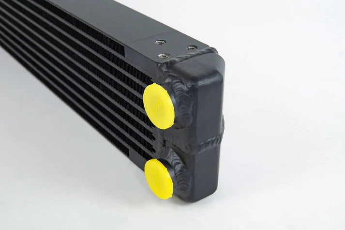 Universal Dual-Pass Oil Cooler / RS Porsche / M22 x 1.5 / 22L x 4.75H x 2.16W Front View