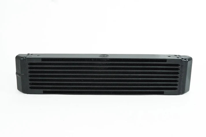 Universal Dual-Pass Oil Cooler / RS Porsche / M22 x 1.5 / 22L x 4.75H x 2.16W Front View