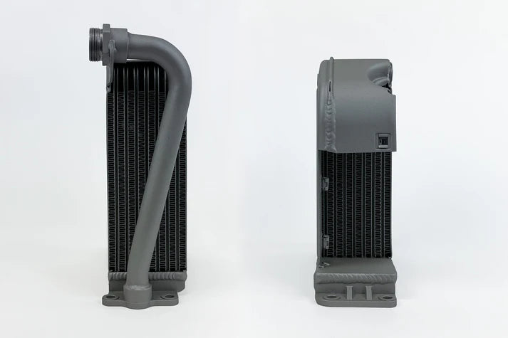 Porsche 914-6 OEM+/High-Performance Engine Oil Cooler Front View