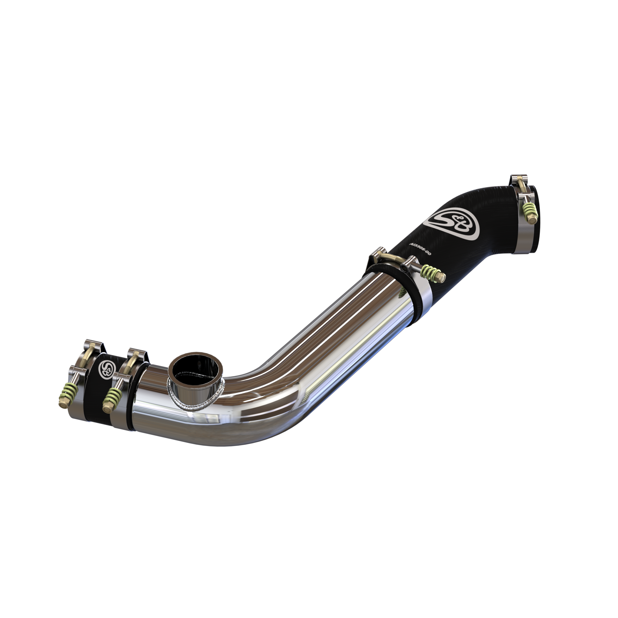 Cold Side Intercooler Pipe With Blowoff Valve Flange for Turbosmart Raceport for 2020-2024 Ford Explorer ST, Lincoln Aviator 3.0L