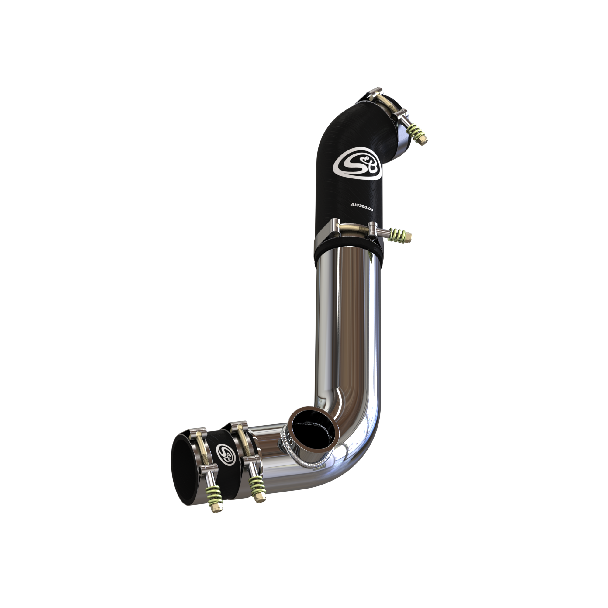 Cold Side Intercooler Pipe With Blowoff Valve Flange for Turbosmart Raceport for 2020-2024 Ford Explorer ST, Lincoln Aviator 3.0L