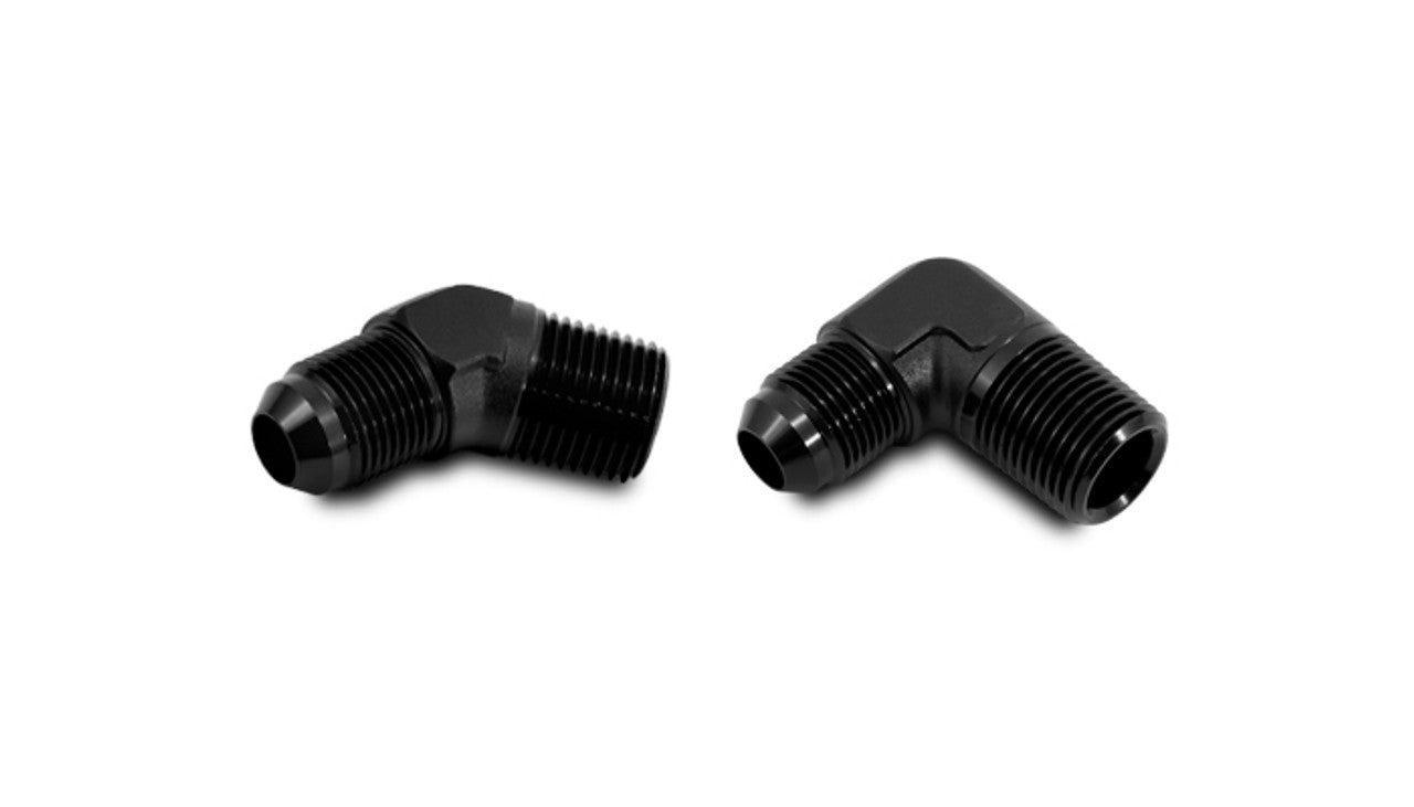 Male AN Flare to Male NPT Elbow Adapters Front View