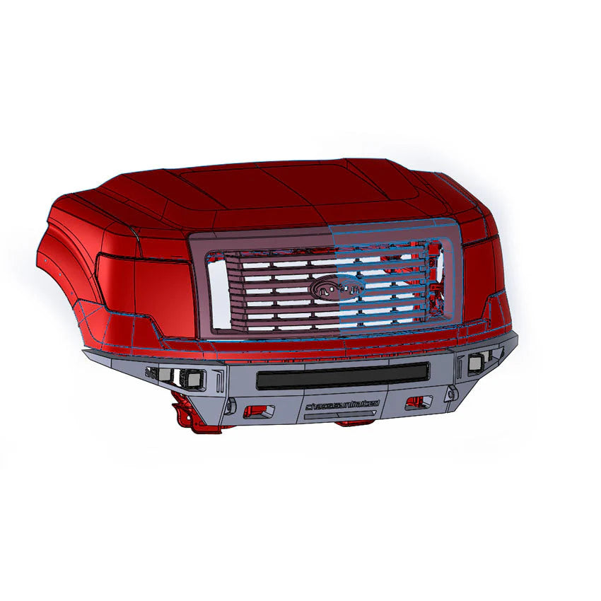 2009-2014 FORD F150 OCTANE FRONT BUMPER Front View