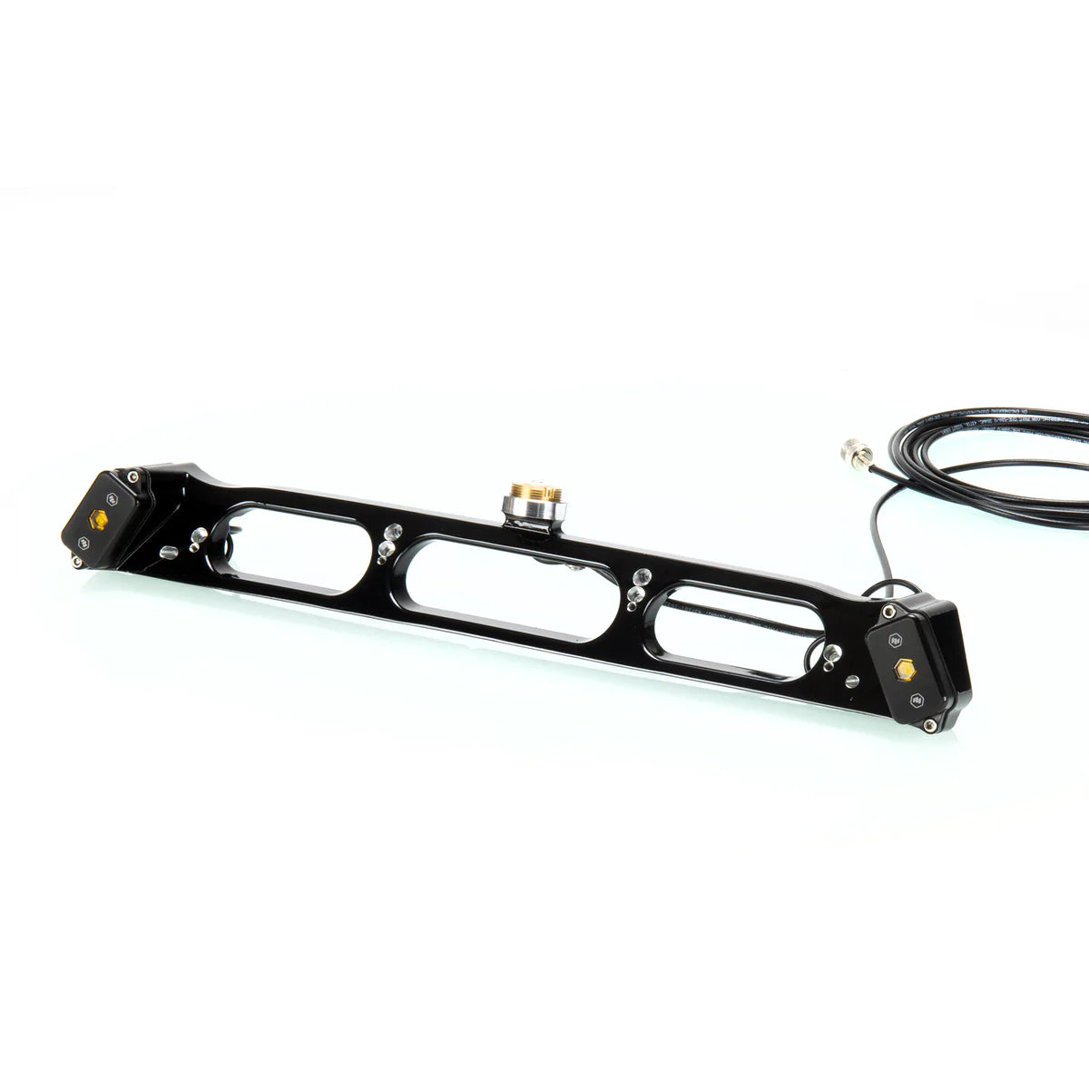 Third Brake Light Single Antenna Mount - With Baja Designs LEDs Display of Included Parts 