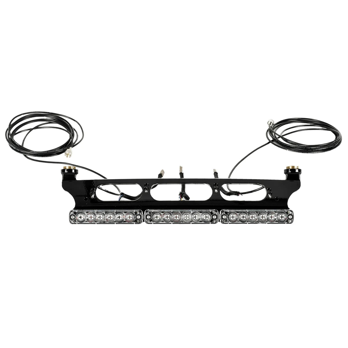 Third Brake Light DUAL Antenna Mount - 2015-2024 Ford F150 - With Tomar LED Lights Display of Included Parts 