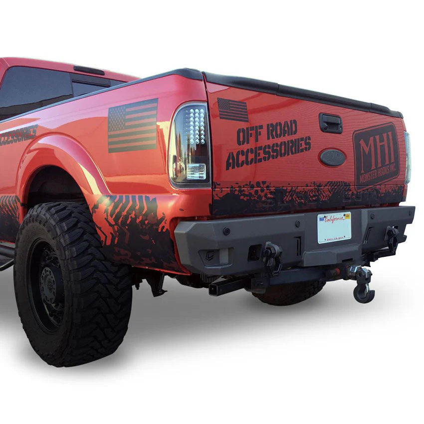 1999-2016 FORD SUPERDUTY F250/F350 OCTANE SERIES REAR BUMPER Front View