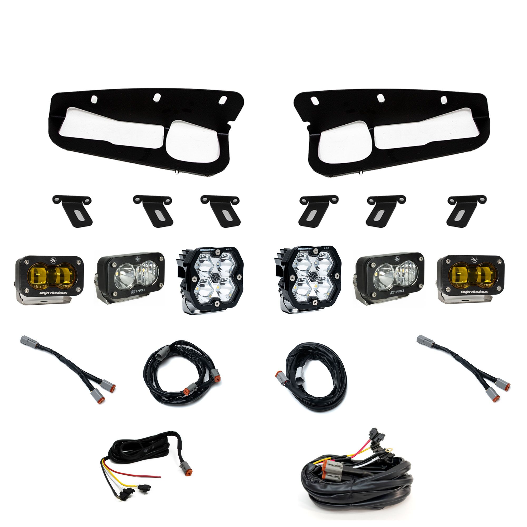 Squadron 2.0 Pro/S2 Pro/S2 SAE "Pro" Fog Pocket Light Kit - Ford 2021-26 Bronco; 2022-24 Bronco Raptor; Note: w/ Steel Bumper