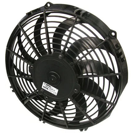 SPAL® 11.00" Inch Electric Fan Puller Style Low Profile 844 CFM 10 Curved Style blades Front View