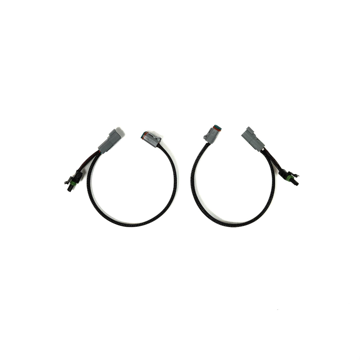 SDHQ Built A-Pillar LP4 Add a Light Splitter Harness display of included parts 