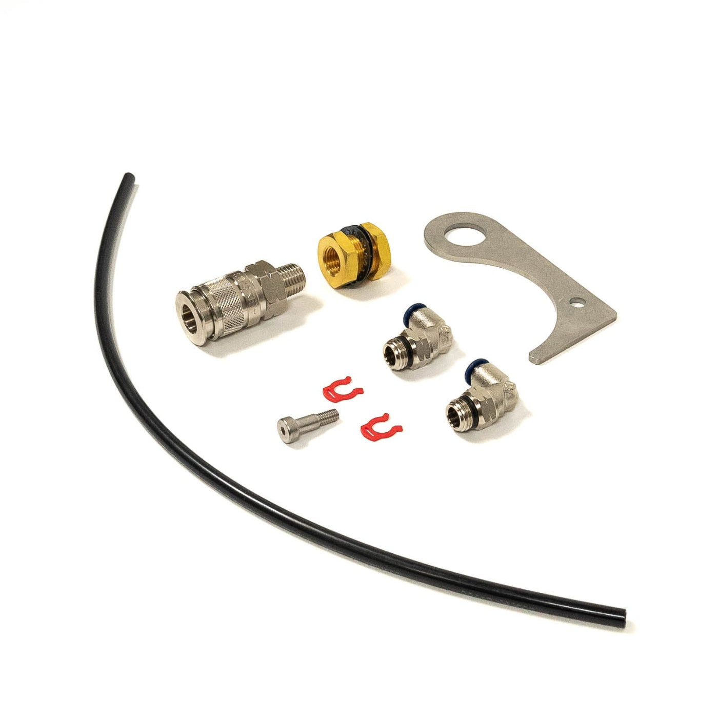 SDHQ Built ARB Compressor Vertical Air Chuck Mount display of included parts and hardware 