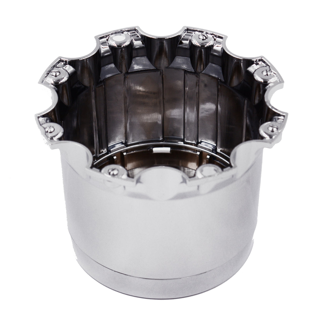 RACELINE 938/939/940/942 CHROME XL TALL CAP FITS 8 LUG Front View