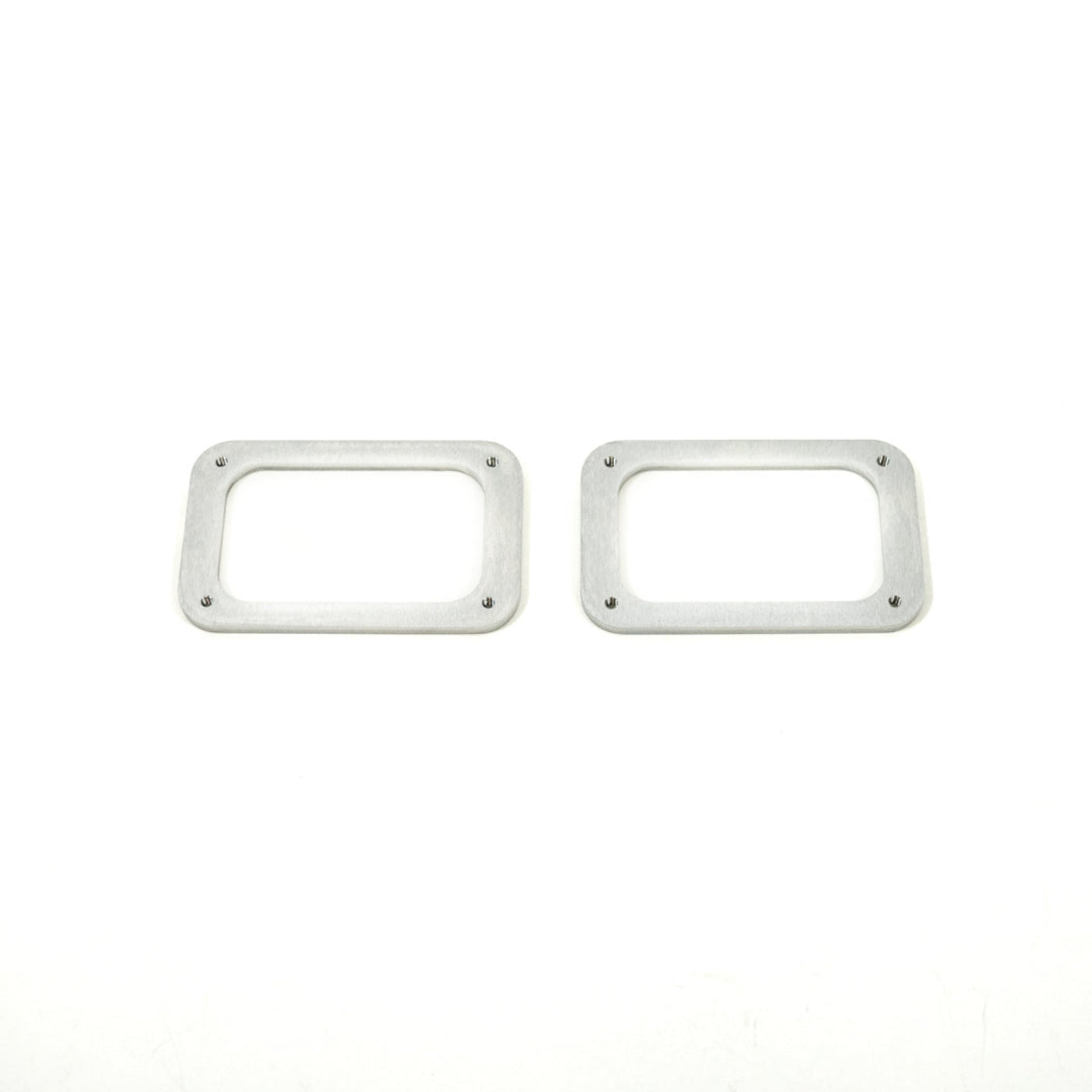 SDHQ Built Billet Aluminum S2 Flush Mount Backing Plates display of included parts