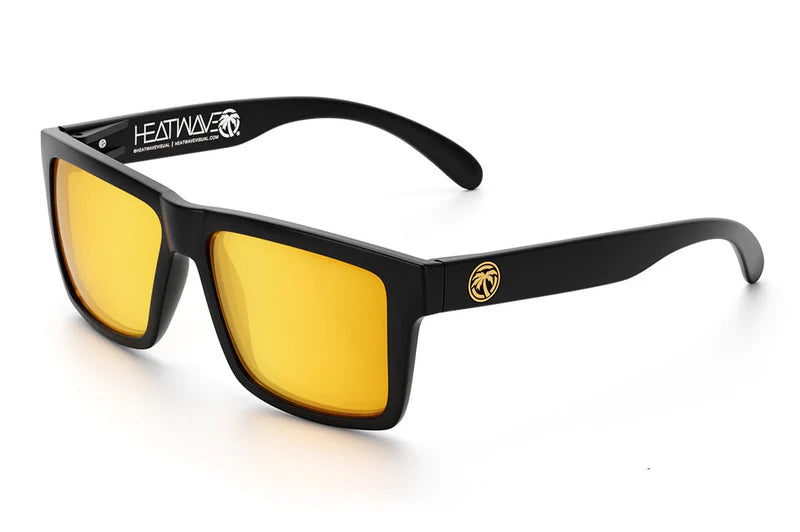 Vise | Black Frame - Gold Rush Polarized Lenses Front View