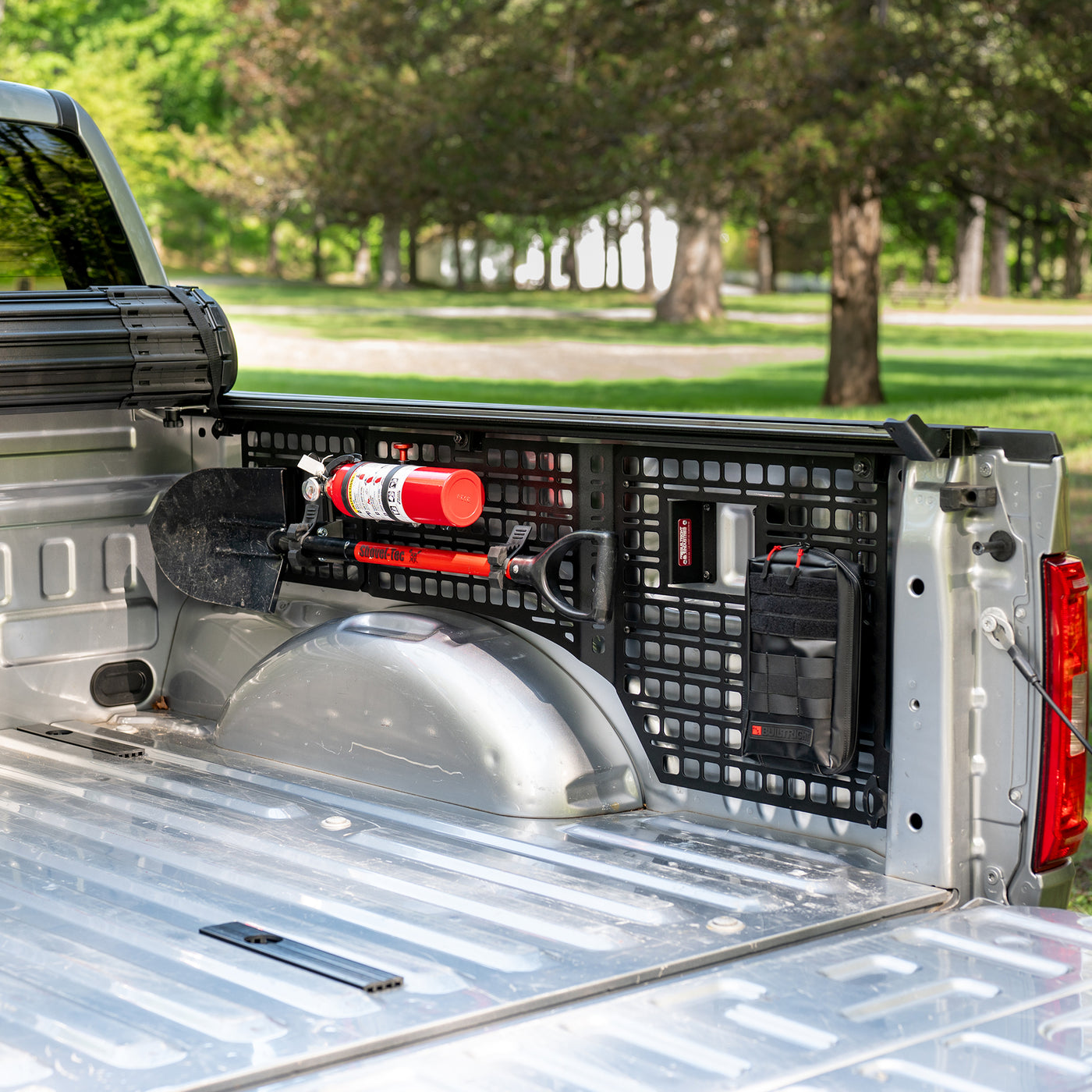 BUILTRIGHT Bridge Panel for MOLLE Bedside Racks | Ford F-150, Raptor & Lightning (2015-2024)