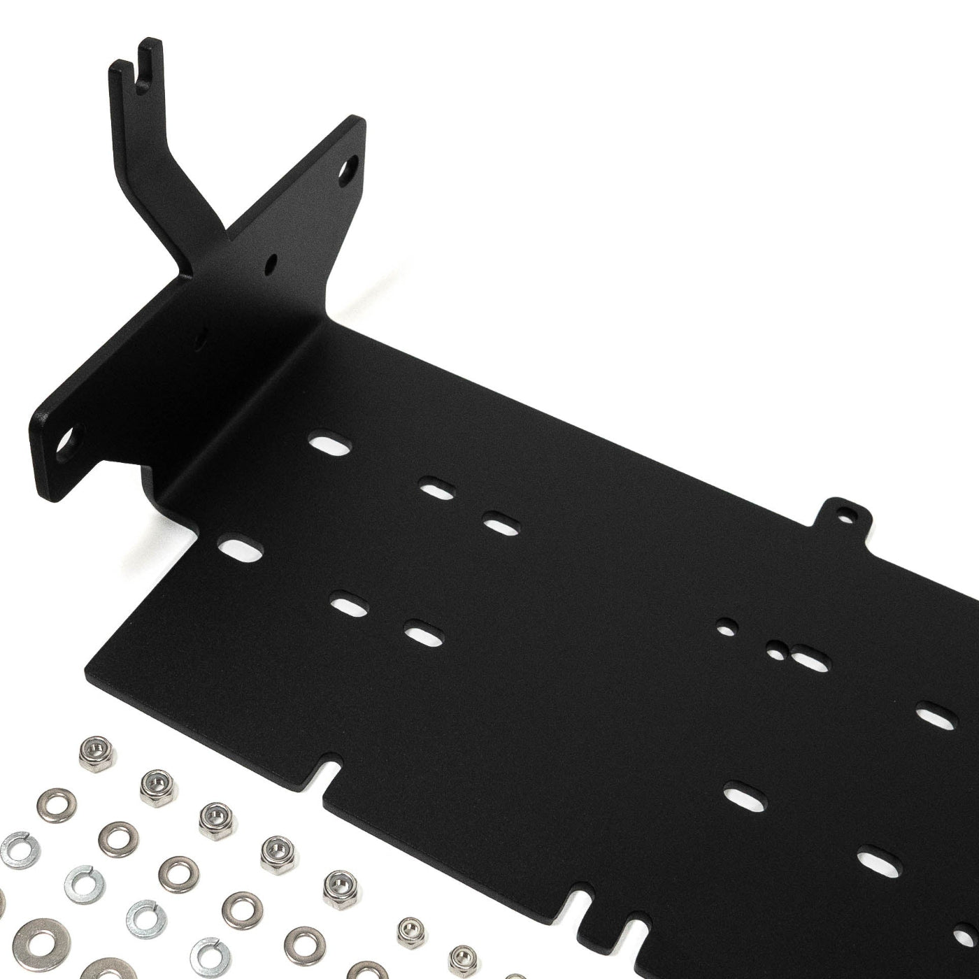 '21-25 Ford Bronco SDHQ Built ARB Air Compressor Mount display of included parts and hardware - closeup