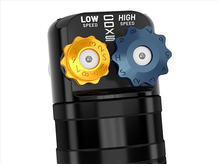 ICON 2022-2024 Toyota Tundra, 5-6" Lift, Front, V.S. 2.5 Series Coilover Kit, Remote Reservoir w/ CDXS, Pair Front View