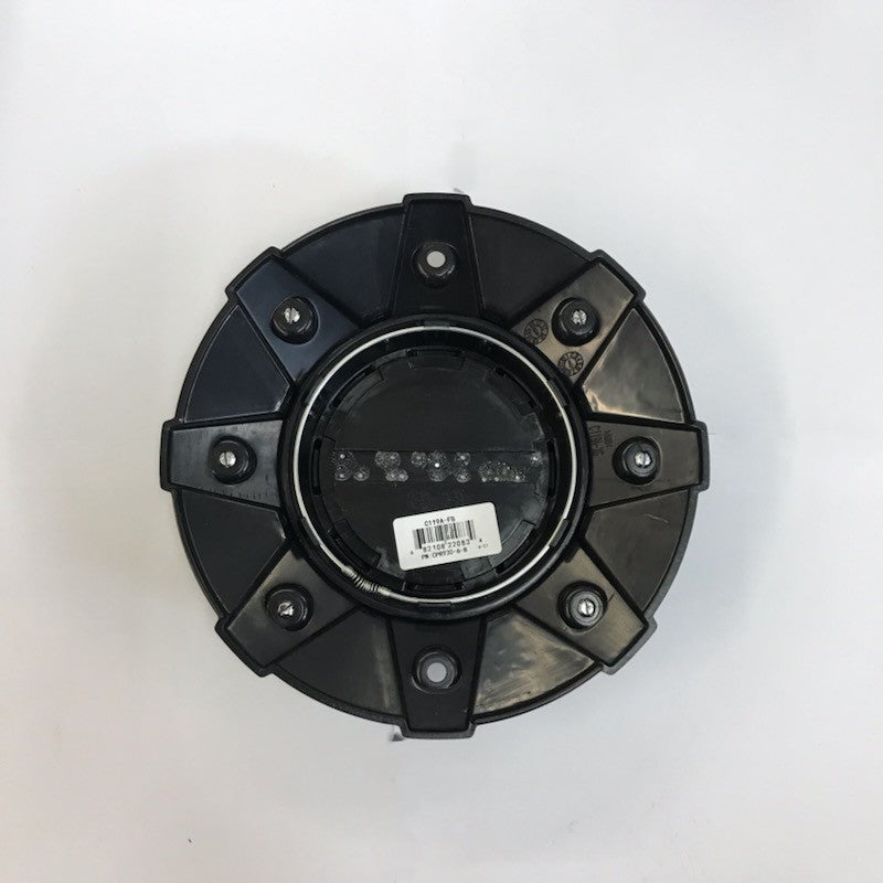 RACELINE WHEEL SERIES 930B SHIFT BLACK CAP (5/6 Lug) Front View
