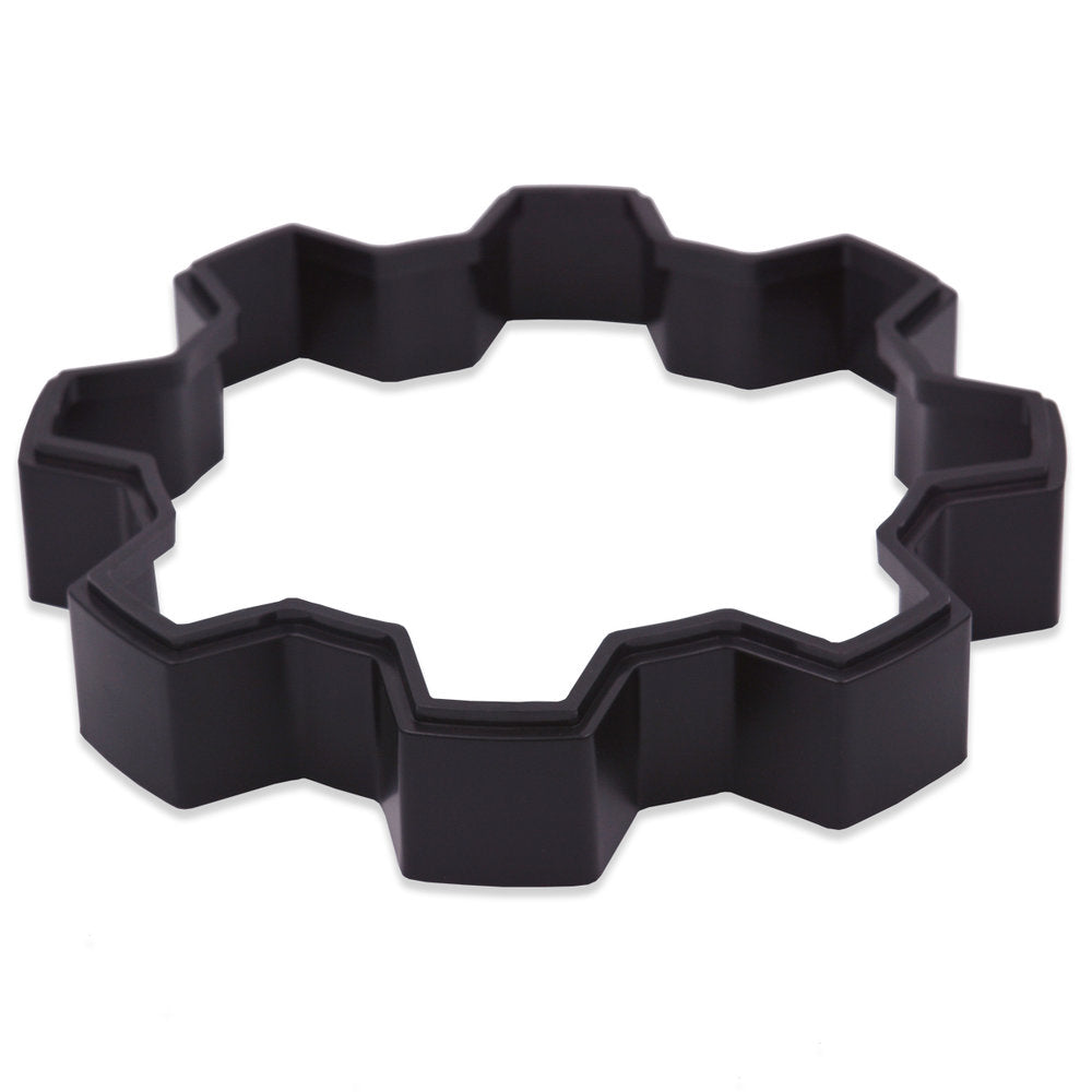 RACELINE WHEEL SERIES 930B SHIFT BLACK CAP 1" SPACER (8 LUG) Front View