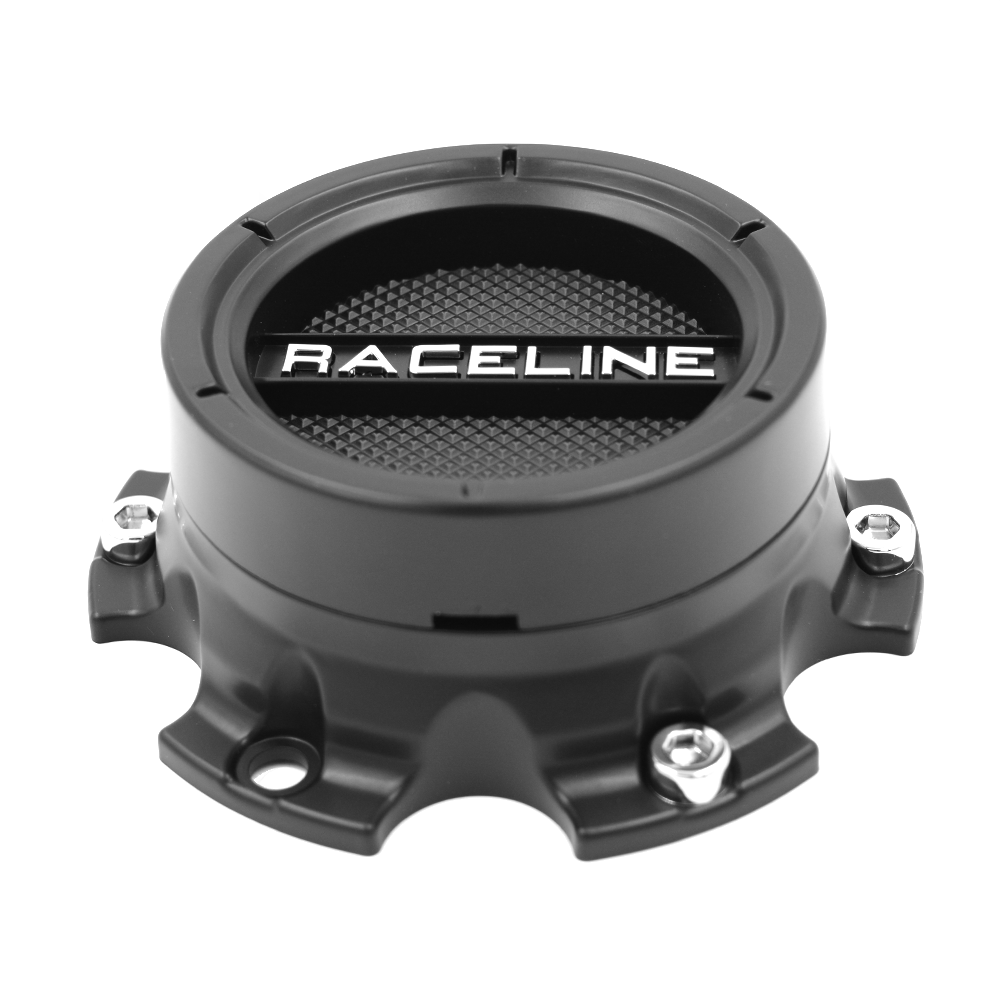 RACELINE CLUTCH CAP BLACK FITS 5X114.3 BORE Front View