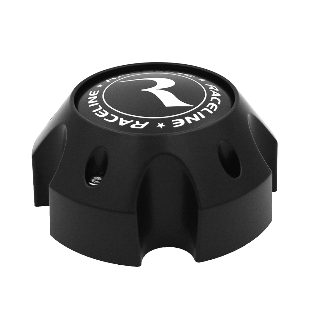 RACELINE 981 CAP BLACK 5X150/5X5.50 BOLT PATTERN Front View