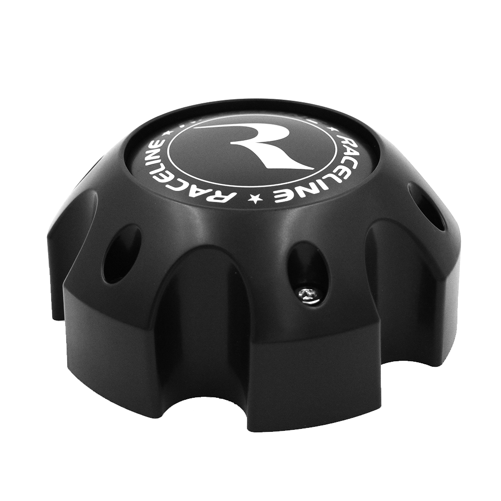 RACELINE 981 CAP BLACK 6X5.5 BOLT PATTERN Front View