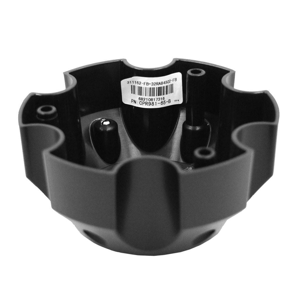 RACELINE 981 CAP BLACK 6X135 BOLT PATTERN Front View