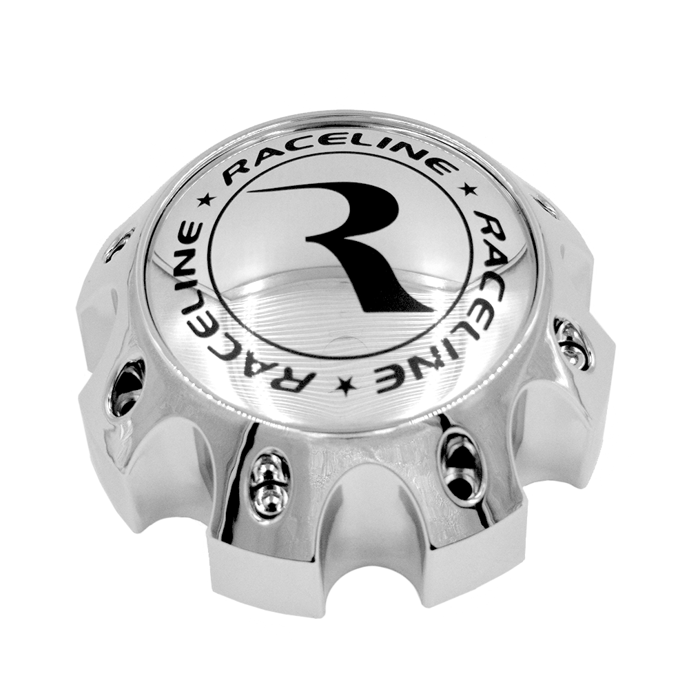 Raceline Chrome Raptor Cap with Logo Front View