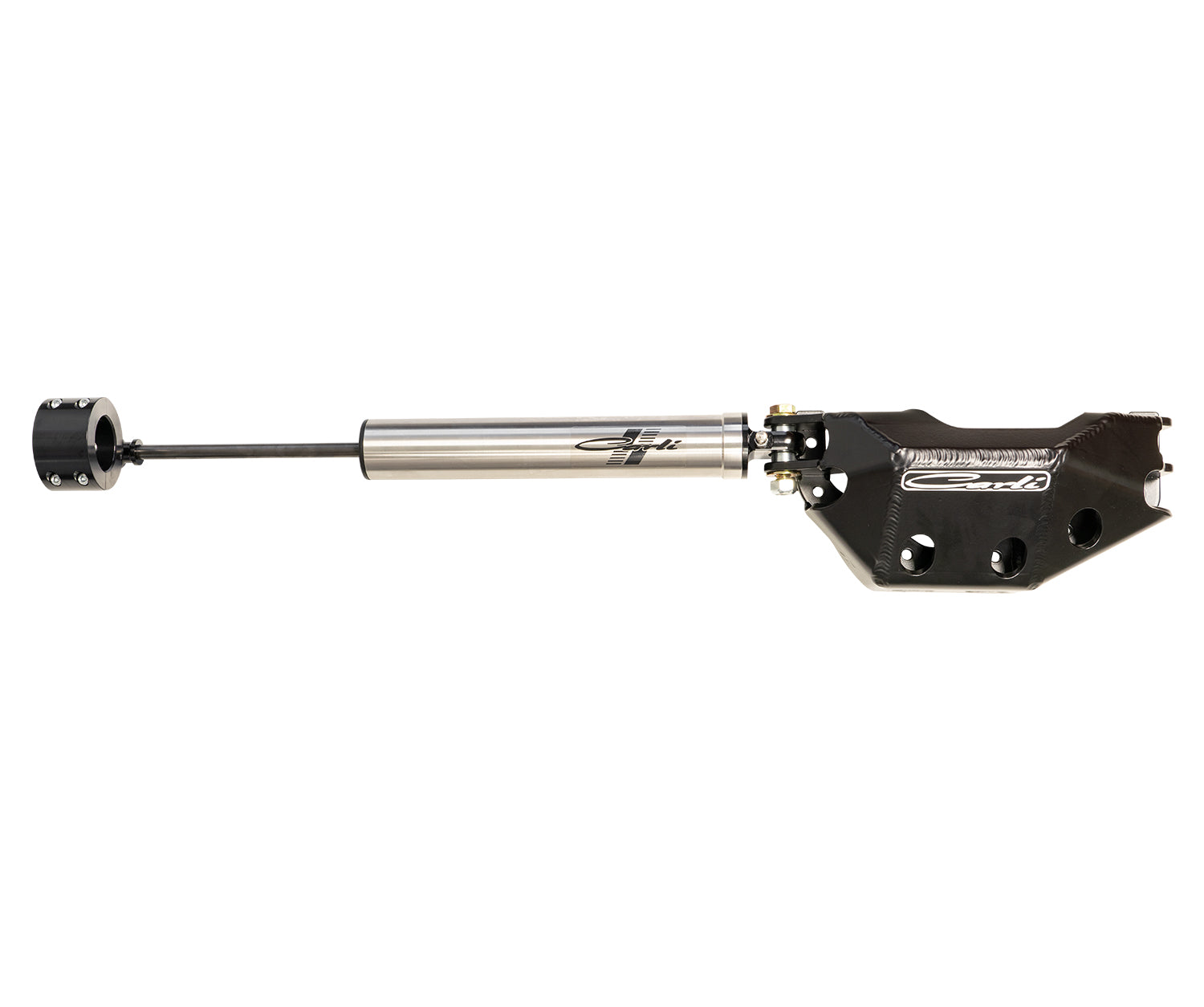 2023+ Ford F250/F350 4x4 Low Mount Steering Stabilizer with Diff Guard Display of Included Parts 