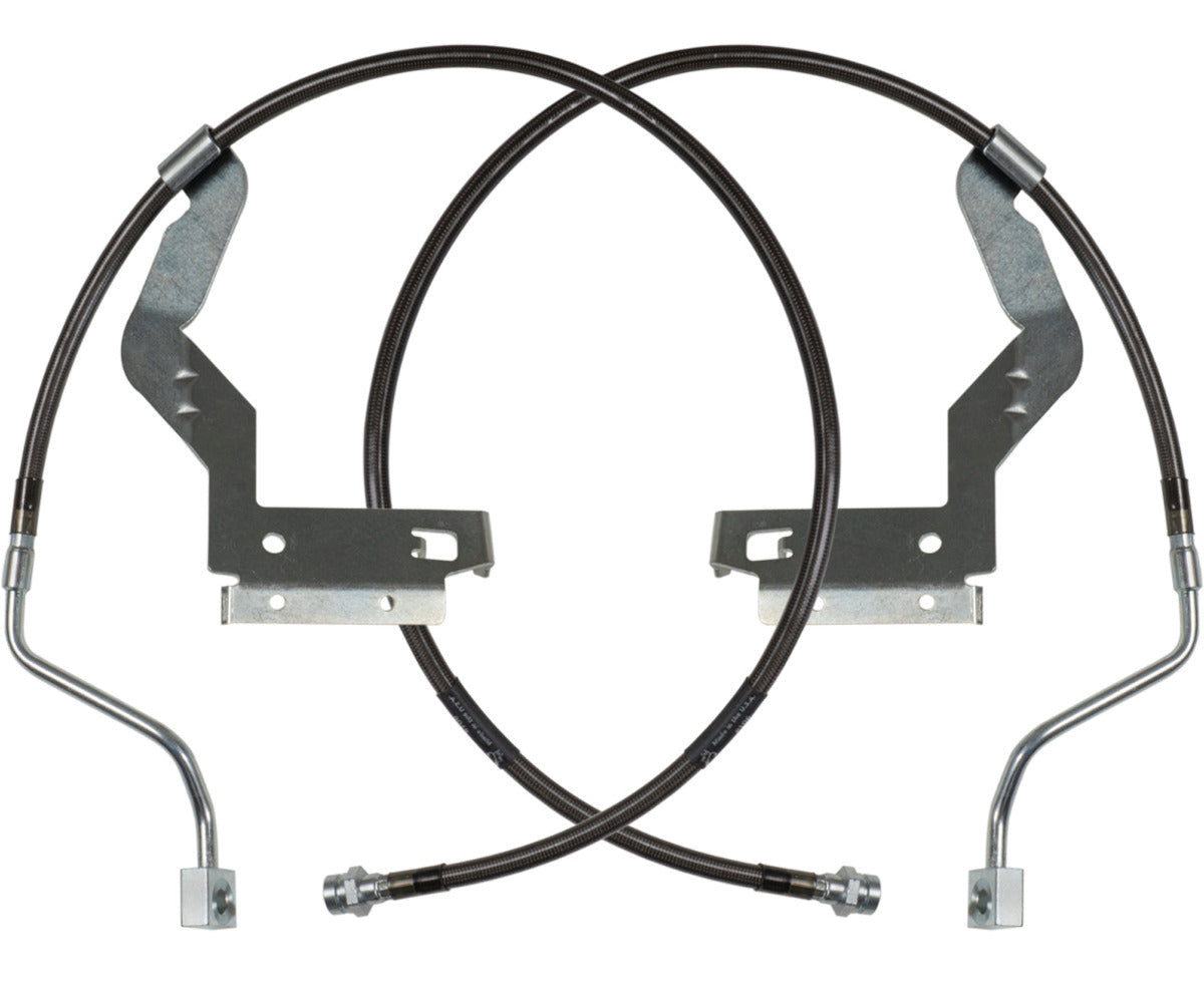 '11-16 Ford F250/350 6.2L Gas 2.0 Commuter System - 2.5" Lift Display of Brake Lines 