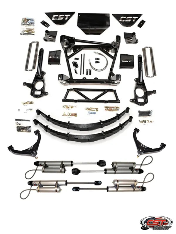 CST 11-19 GM 2500 / 3500 8-10″ Stage 5 Suspension System (w/ Soft-Ride Leafs & Uniball UCA’s)