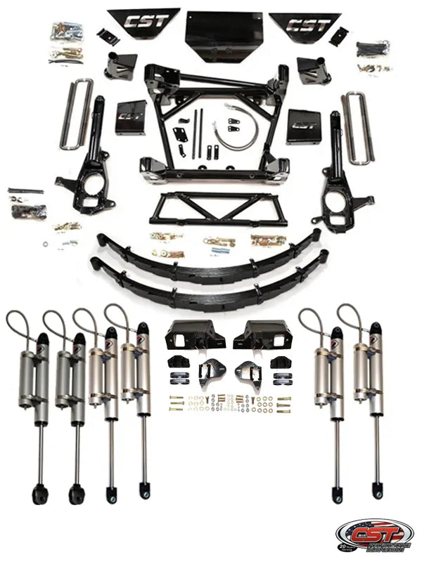 CST 11-19 GM 2500 / 3500 8-10″ Stage 6 Suspension System (w/ Soft-Ride Leafs & Dual Shocks)