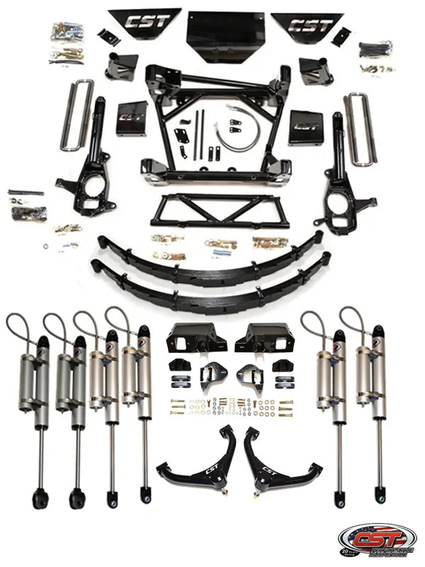 CST 11-19 GM 2500 / 3500 8-10″ Stage 7 Suspension System (w/ Soft-Ride Leafs & Uniball UCA)