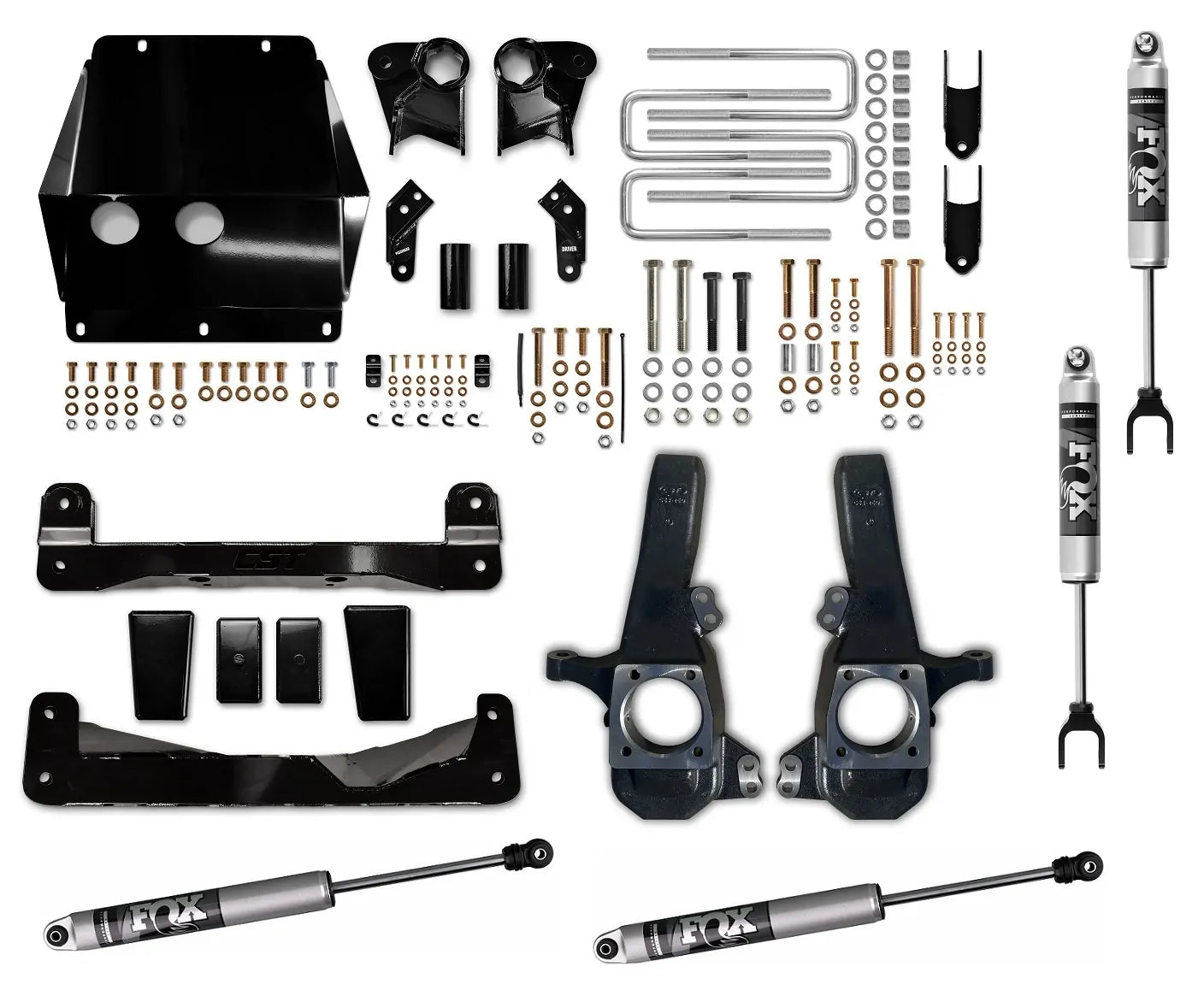 CST 20-25 GM 2500 4″ Stage 3 Suspension System w/ FOX 2.0 IFP’s