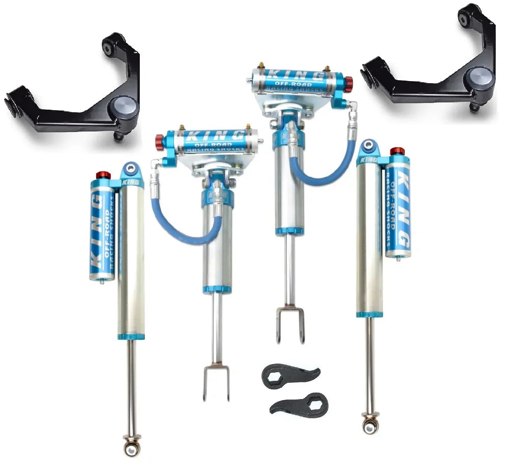 CST 2011+ 2500/3500HD King-Series Leveling Kits | Stage 3 Suspension System w/ King 2.5 Remote Res. Shocks