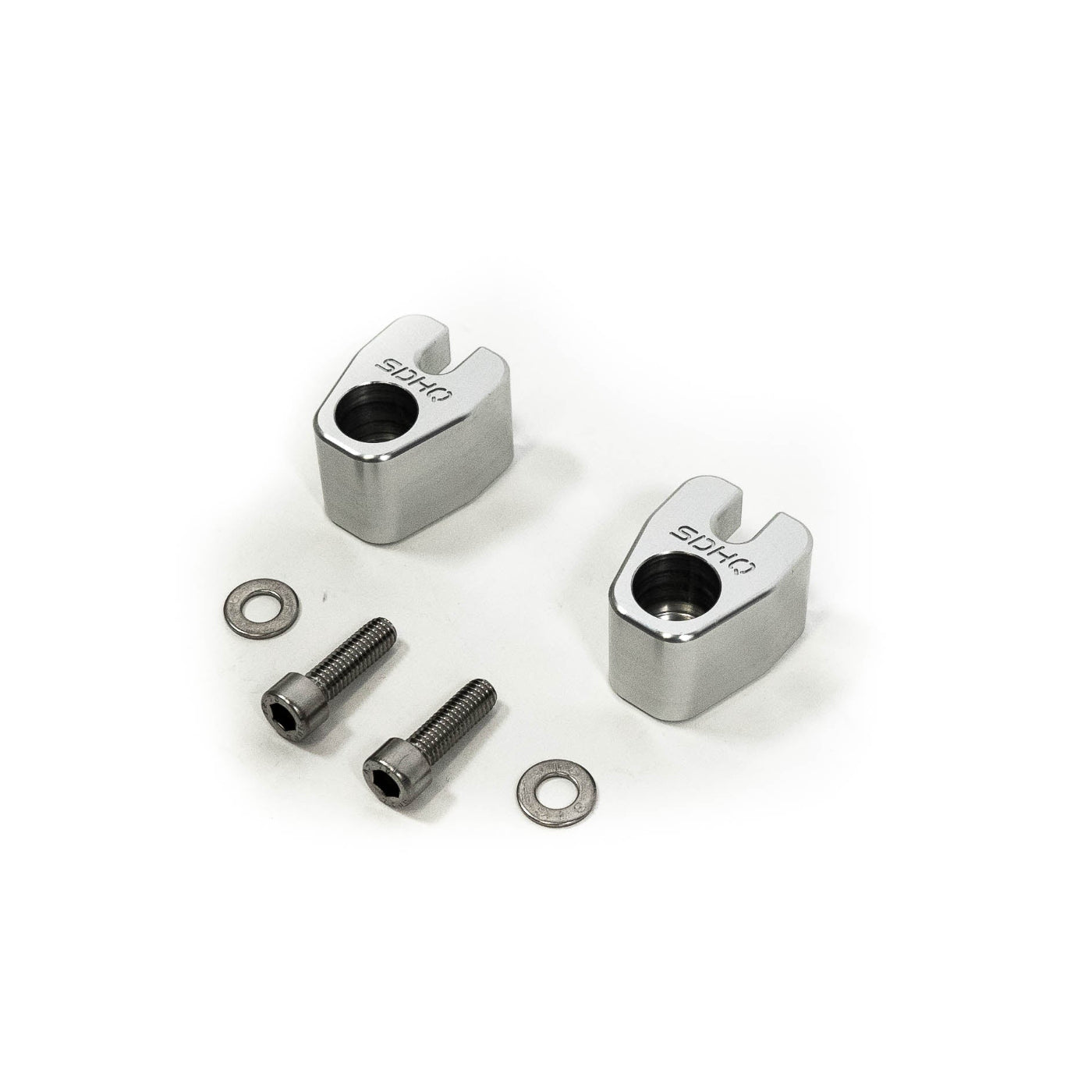 '20-23 Chevy/GMC 2500/3500 SDHQ Built Billet Rear ABS Guards display of included parts and hardware 