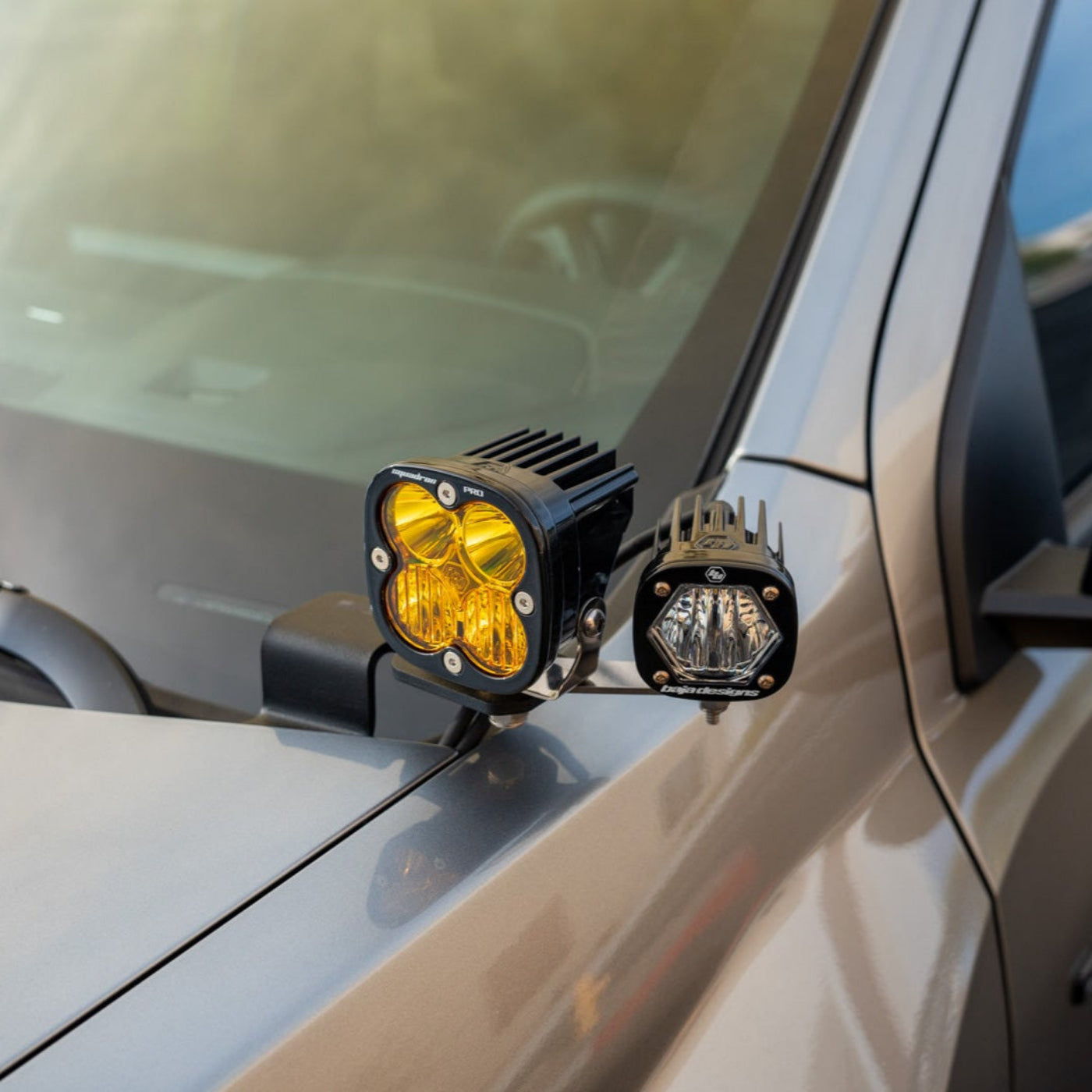 SDHQ Built '23-25 Colorado A-Pillar Light Mounts installed 