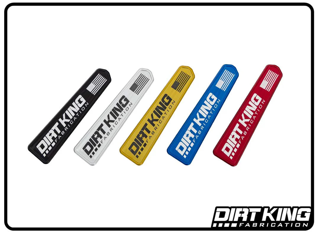 Dirt King Upper Arm Machined Logo Plates