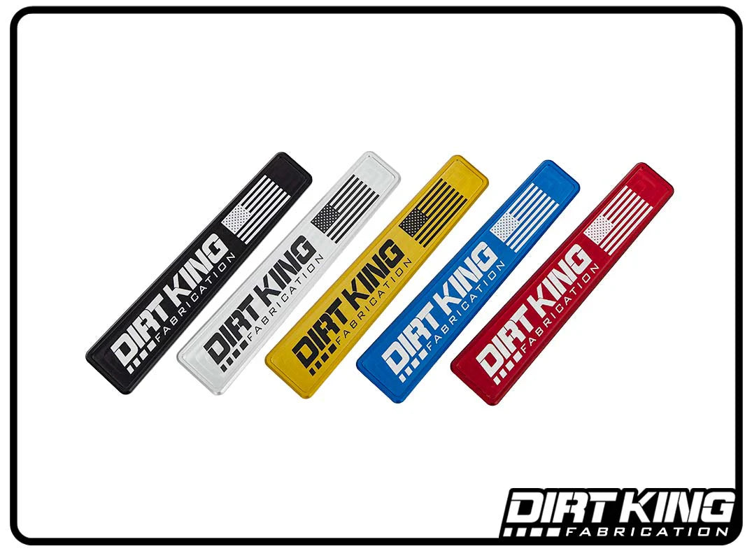 Dirt King Upper Arm Machined Logo Plates