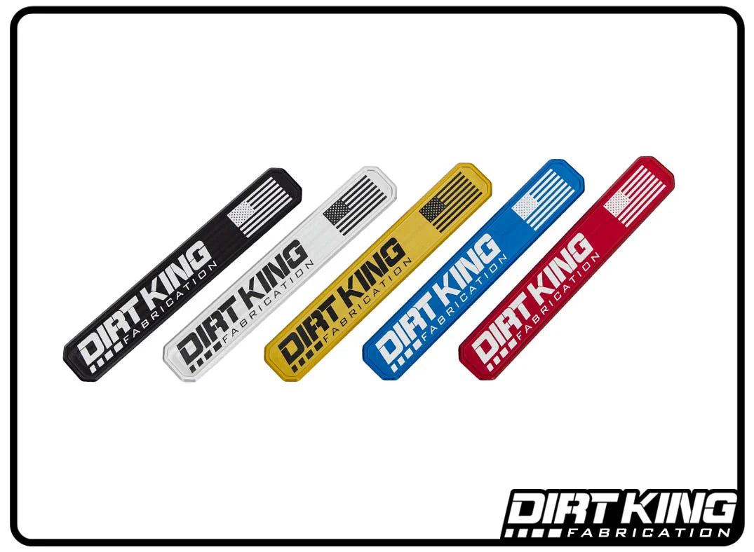 Dirt King Lower Arm Machined Logo Plates