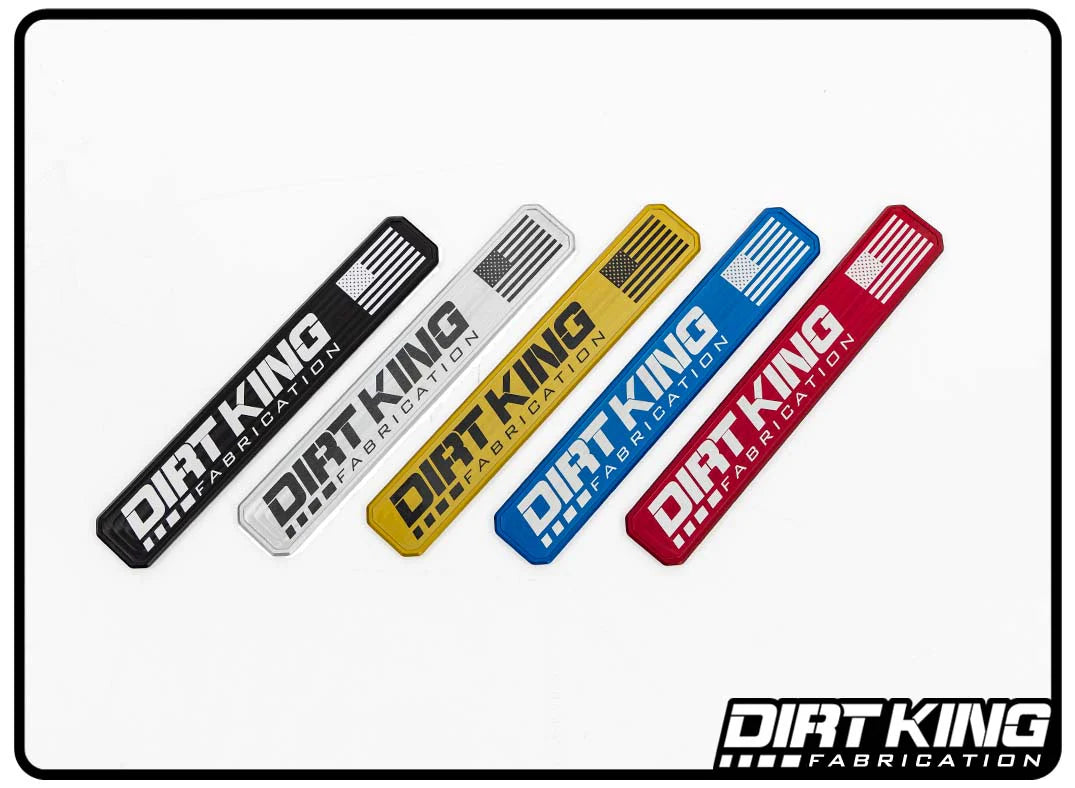 Dirt King Lower Arm Machined Logo Plates