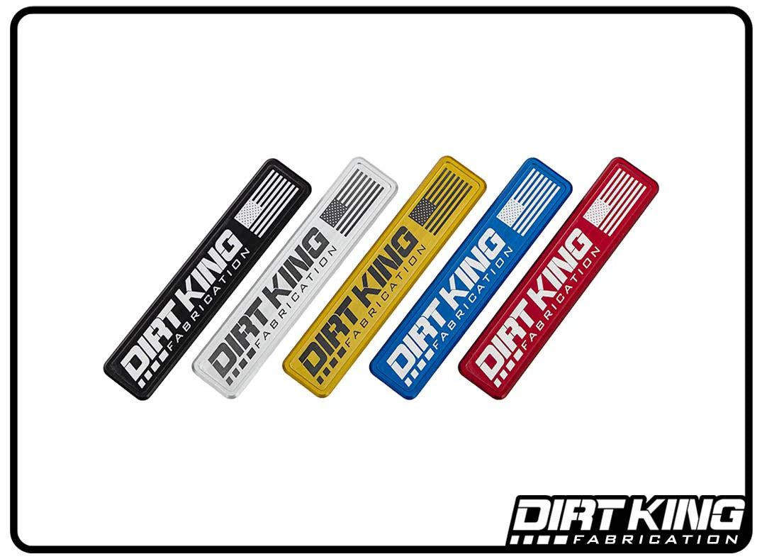 Dirt King Upper Arm Machined Logo Plates