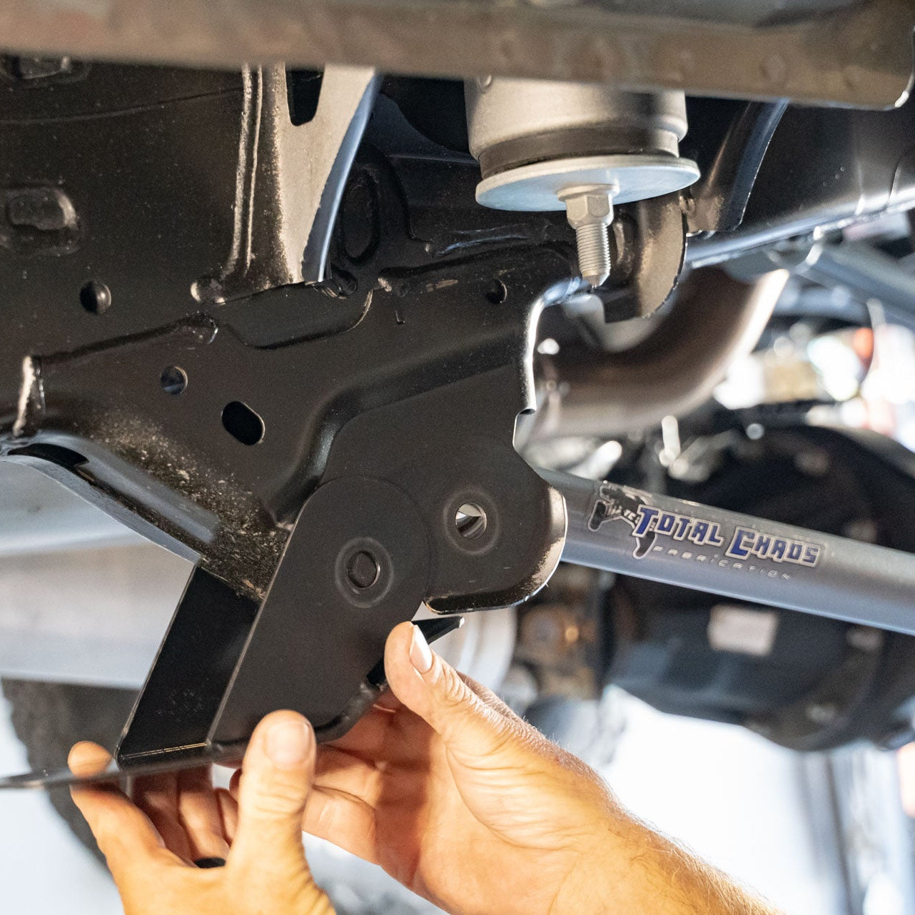 '24+ Tacoma Rear Link Skid Plates Front View