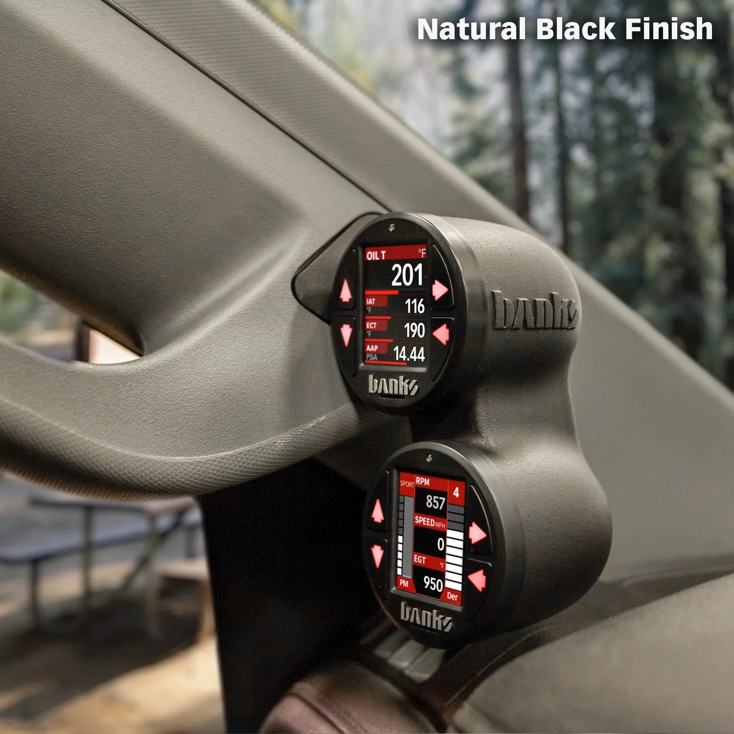 iDash Stealth Pod Mounts For 19'-23' GM Trucks Front View