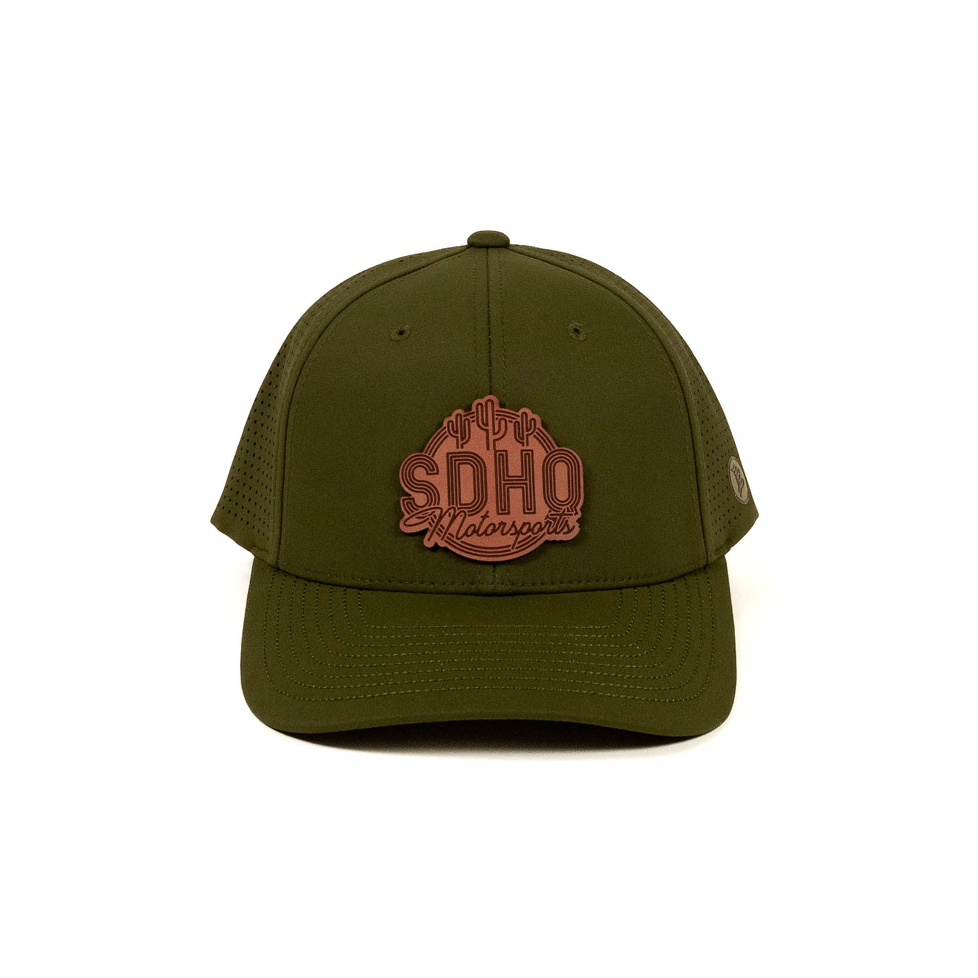 The Elite Hat w/ Leather SDHQ Motorsports Logo